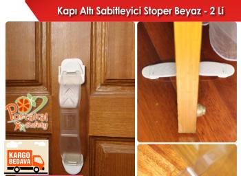 Portakal Safety - Kap� Alt� Stoperi / 2'li - BEYAZ