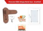 Anahtarl Pencere ocuk ve Hrsz Kilidi - KAHVERENG -  Portakal Safety – 